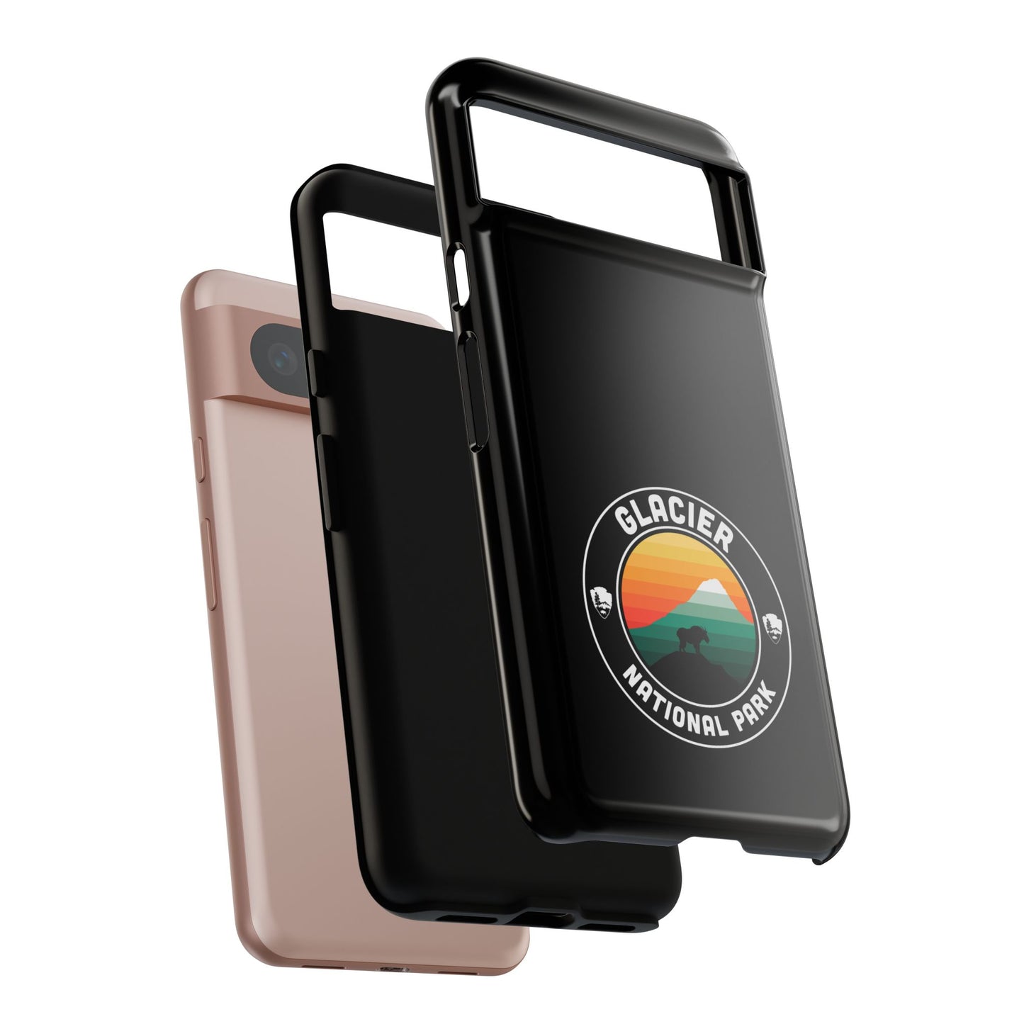 Glacier National Park Phone Case - Round Emblem Design