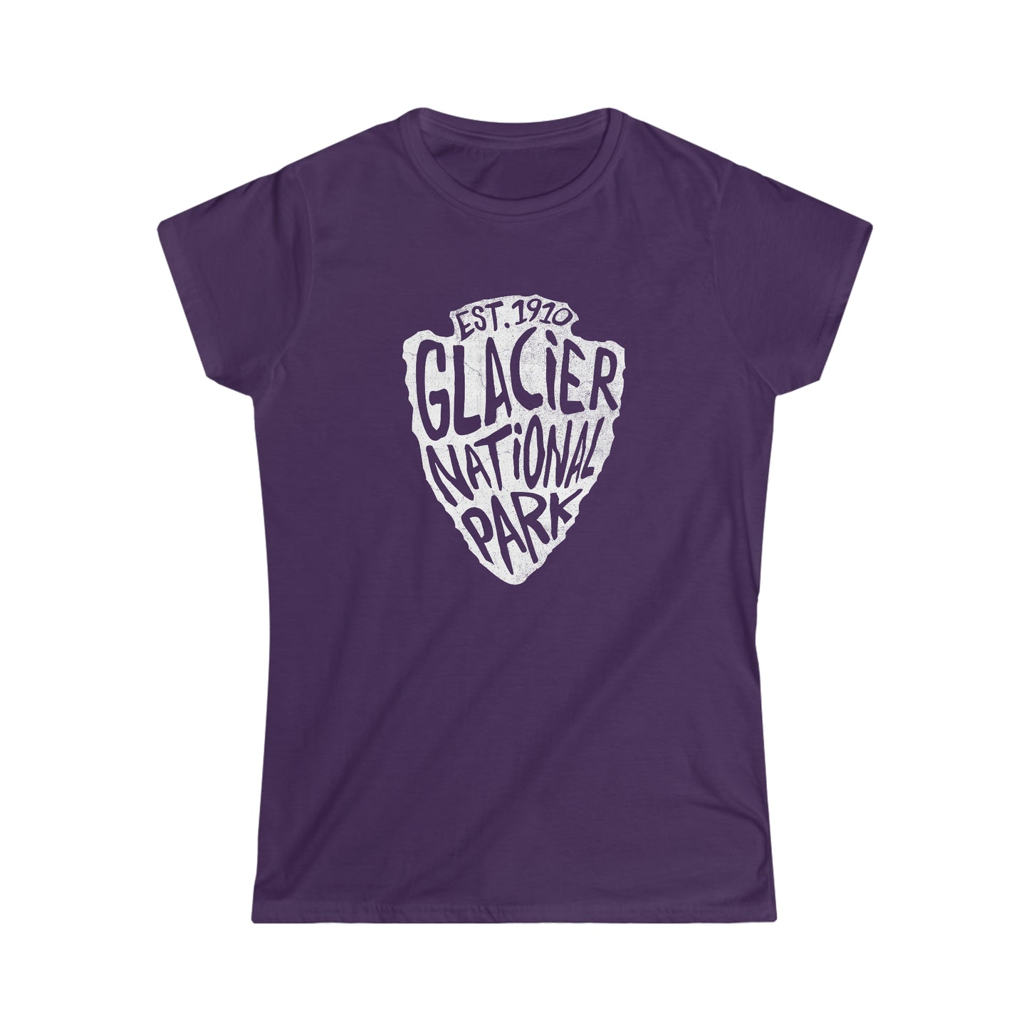 Glacier National Park Women's T-Shirt - Arrowhead Design