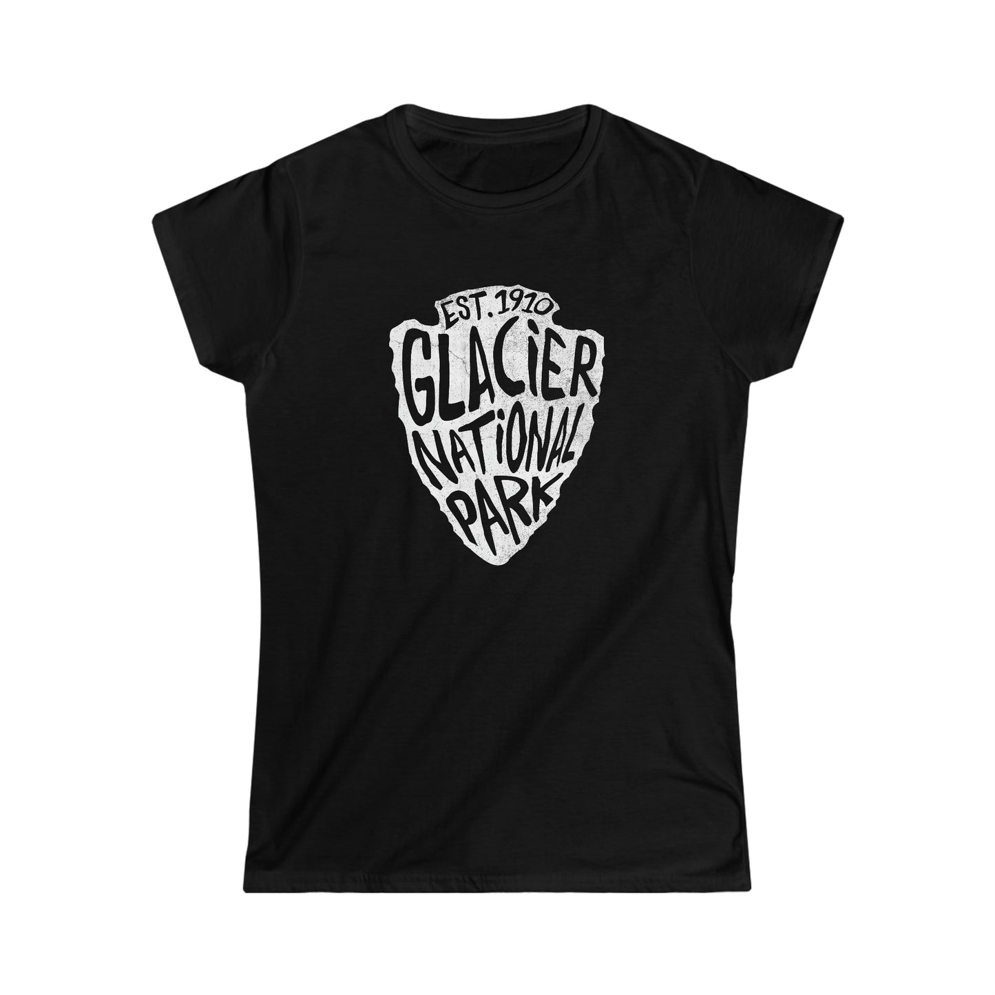 Glacier National Park Women's T-Shirt - Arrowhead Design