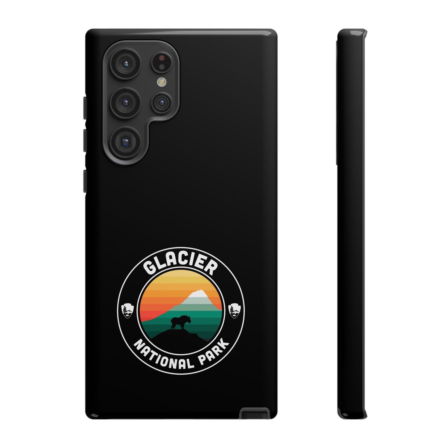 Glacier National Park Phone Case - Round Emblem Design