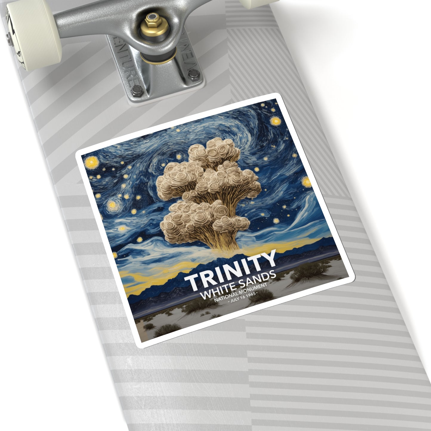 White Sands National Park Sticker - The Starry Night Trinity Test