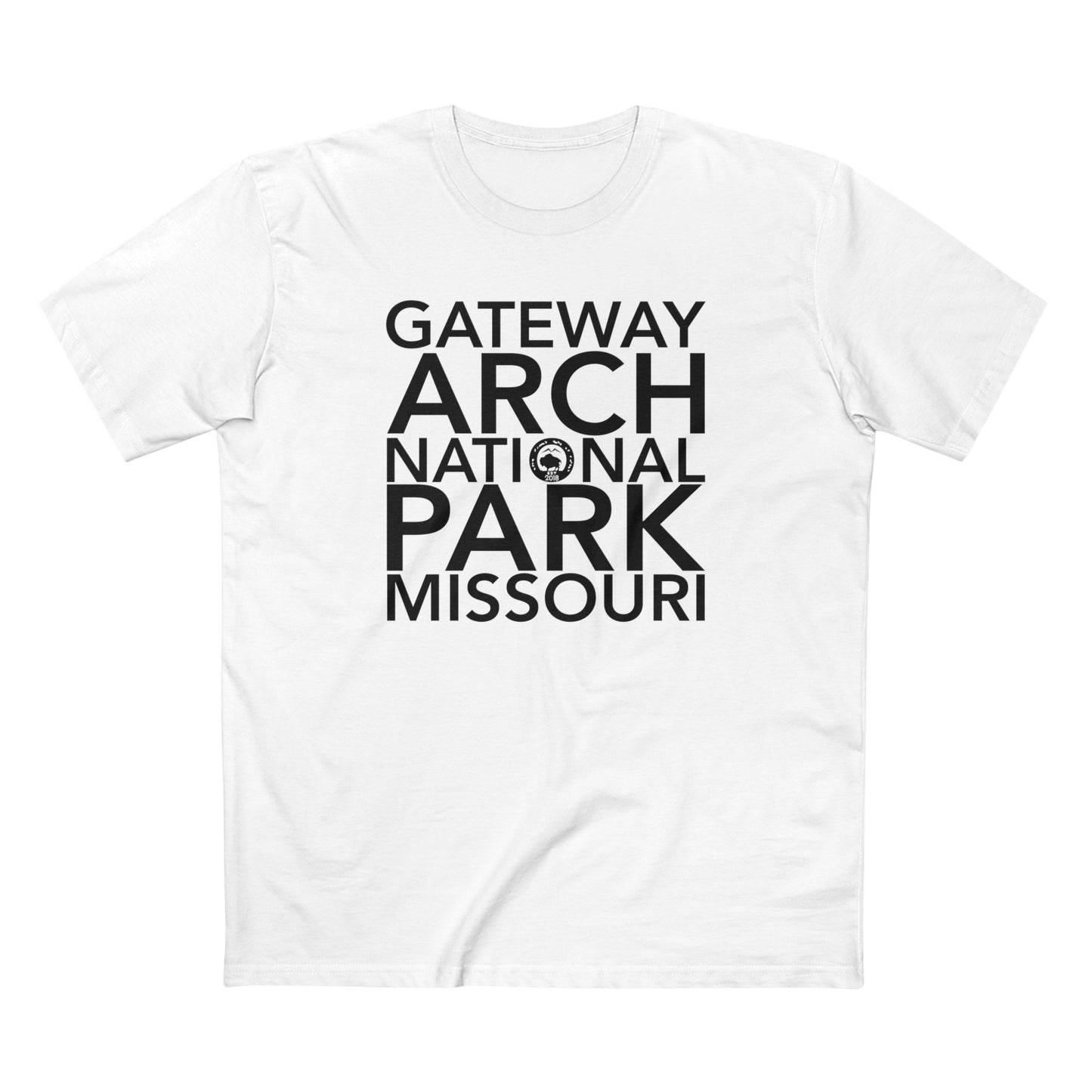Gateway Arch National Park T-Shirt Block Text