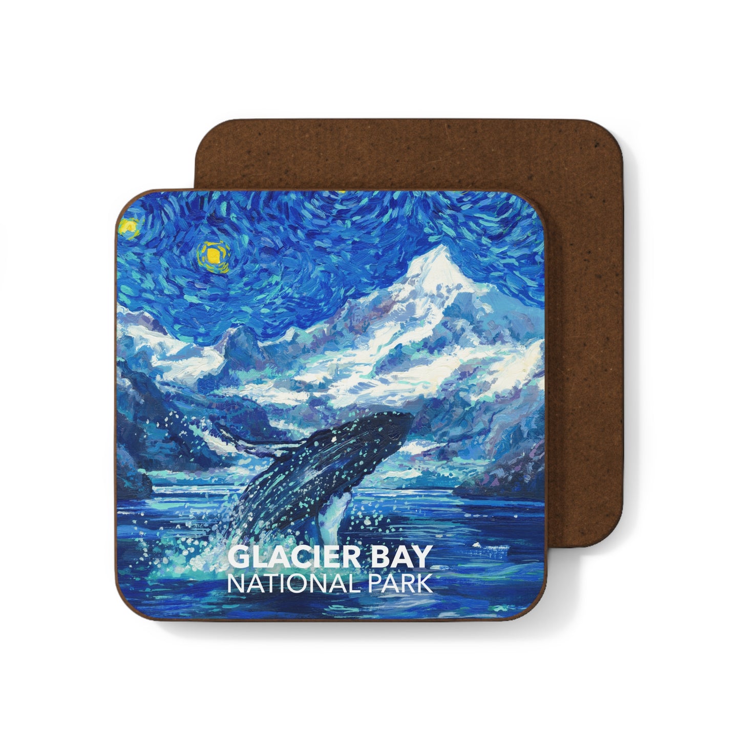 Glacier Bay National Park Coaster - The Starry Night