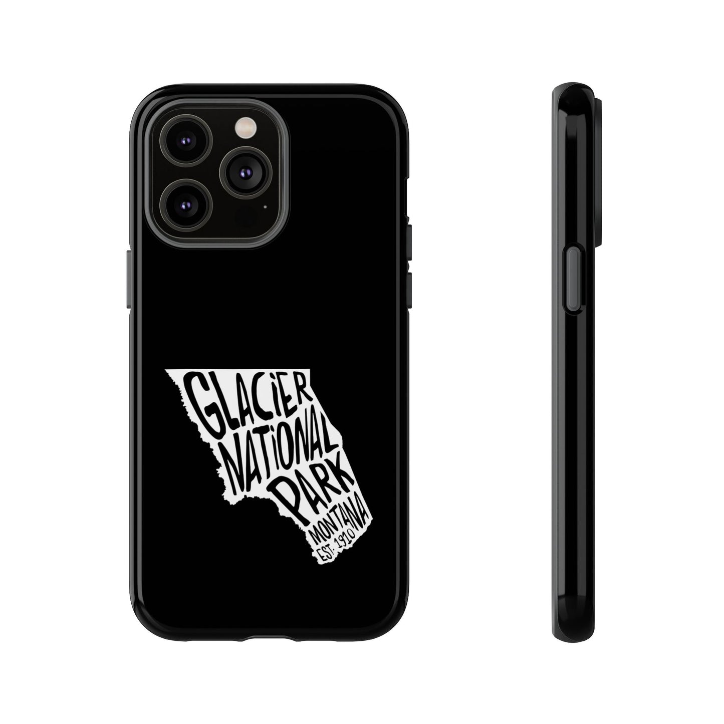 Glacier National Park Phone Case - Map Design