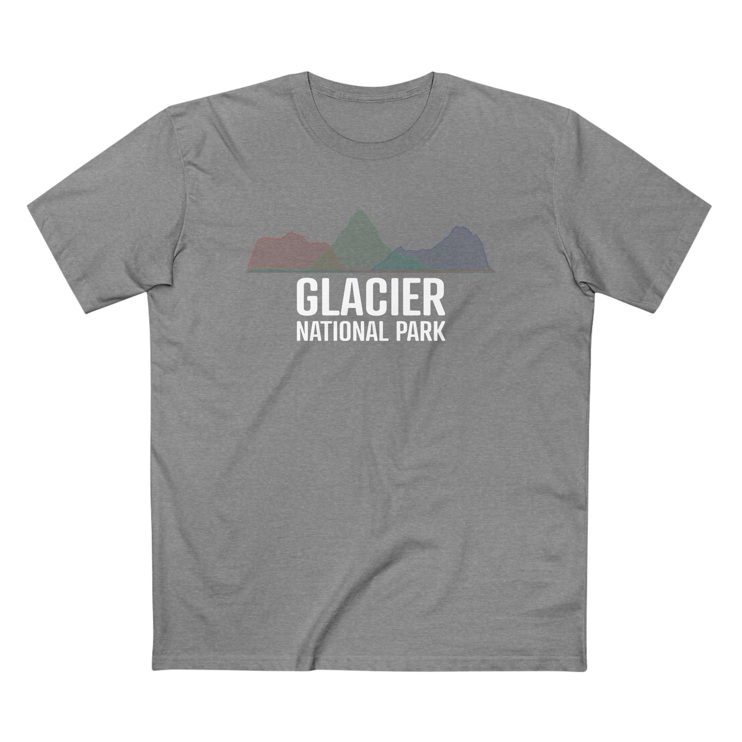 Glacier National Park T-Shirt - Histogram Design