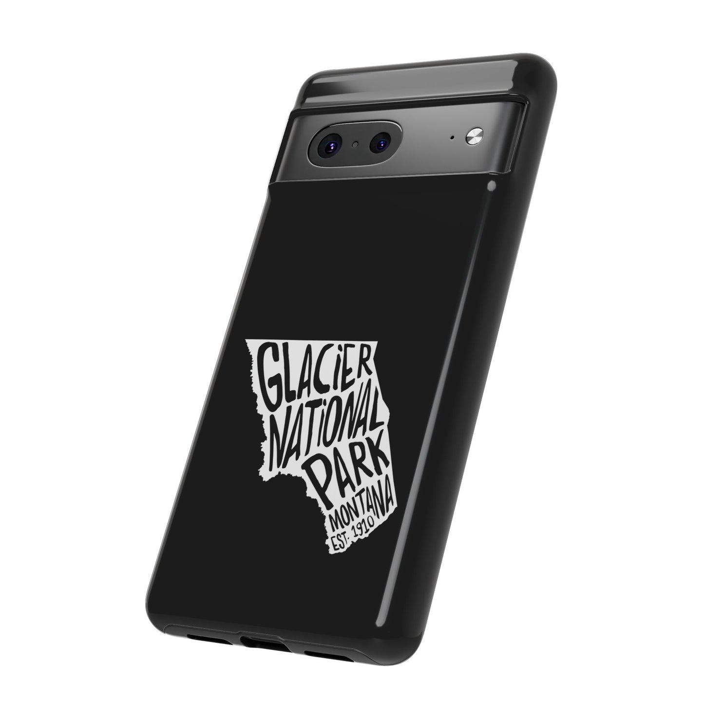 Glacier National Park Phone Case - Map Design