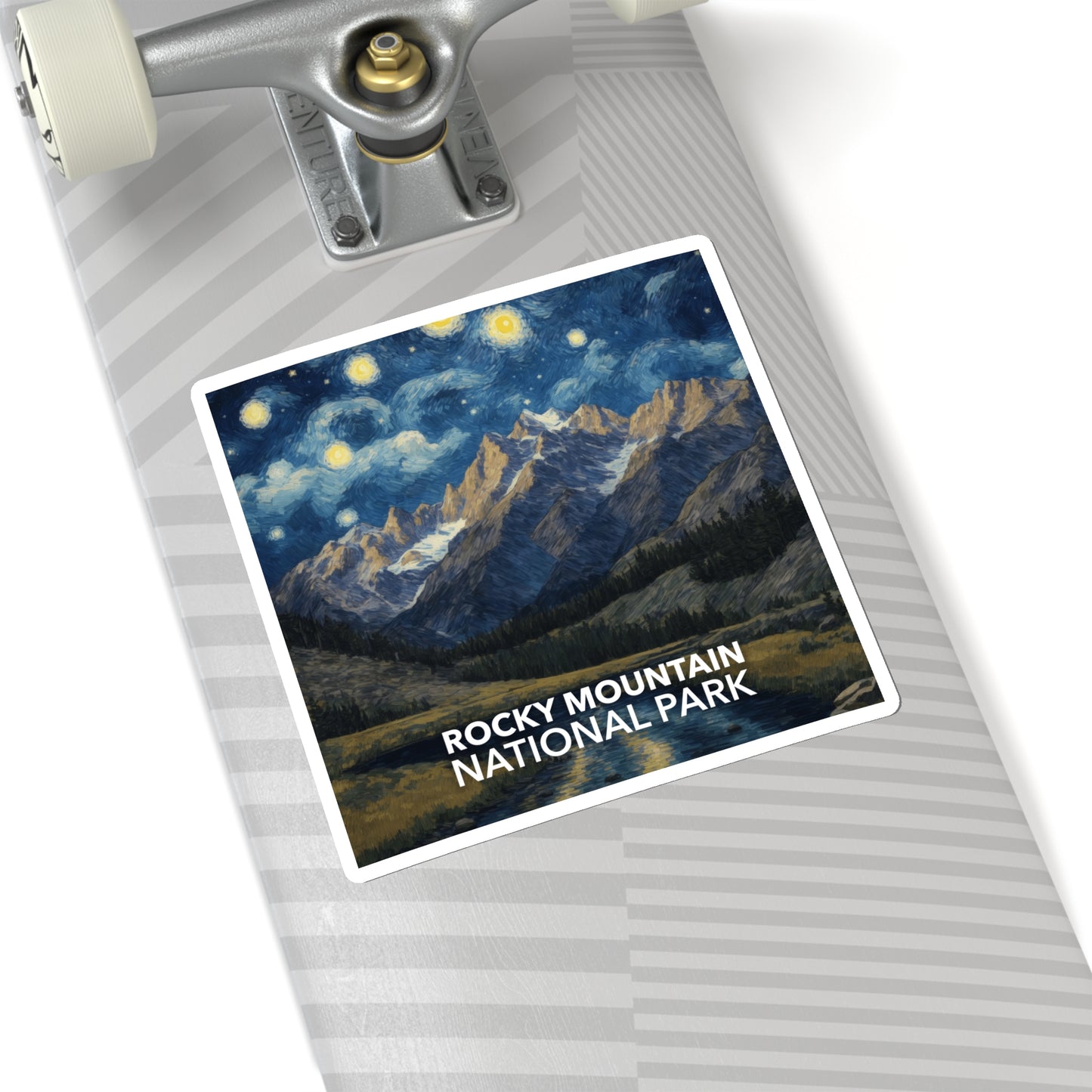 Rocky Mountain National Park Sticker - The Starry Night