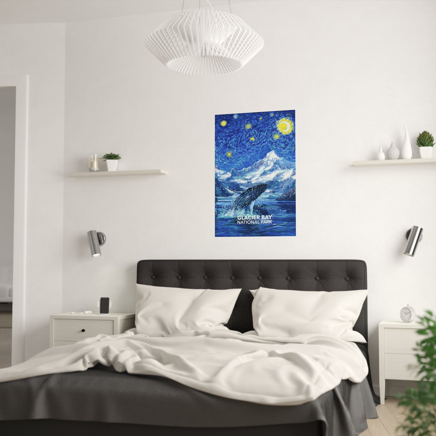 Glacier Bay National Park Poster - Starry Night