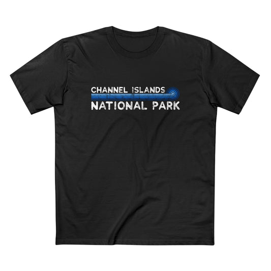 Channel Islands National Park T-Shirt - Blue Vintage Stretched Sunrise
