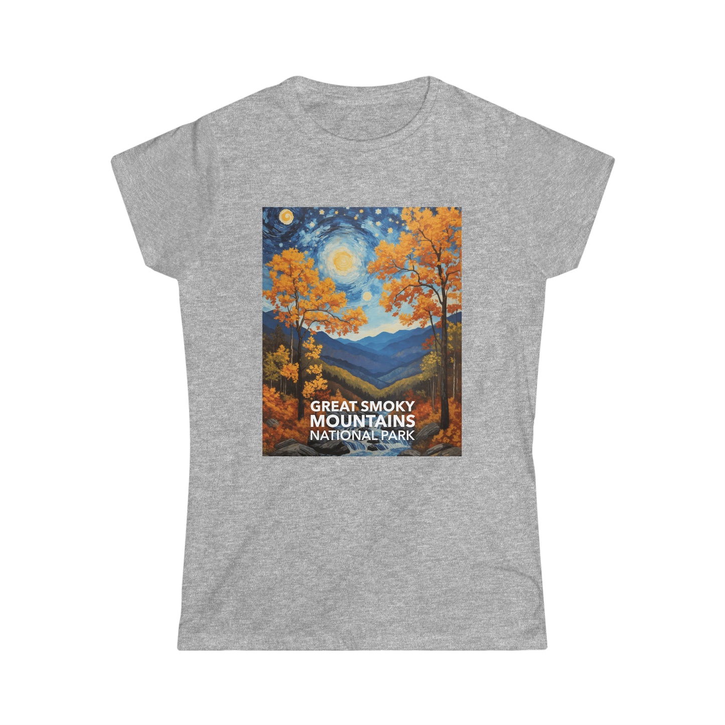 Great Smoky Mountains National Park T-Shirt - Women's Starry Night