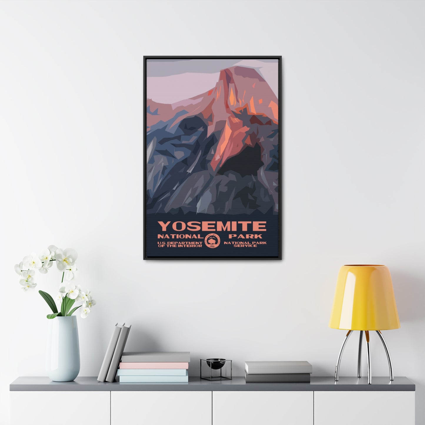 Yosemite National Park Framed Canvas - WPA Poster