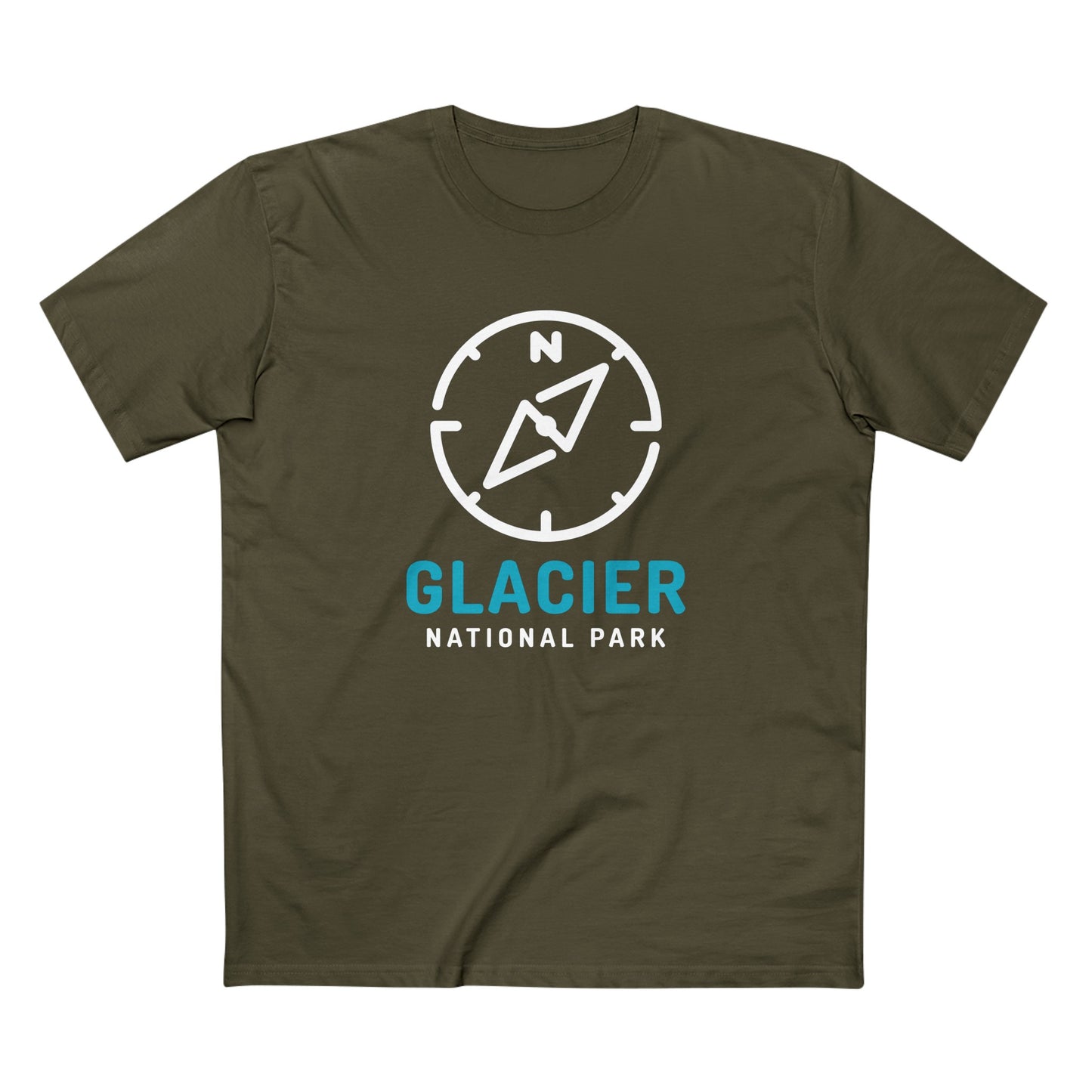Glacier National Park T-Shirt Compass Design