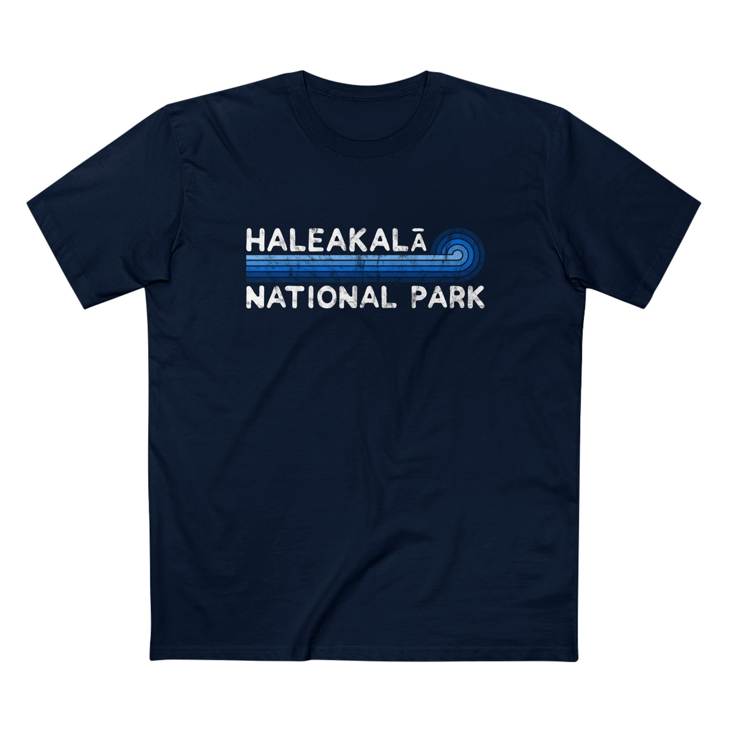 Haleakala National Park T-Shirt - Blue Vintage Stretched Sunrise