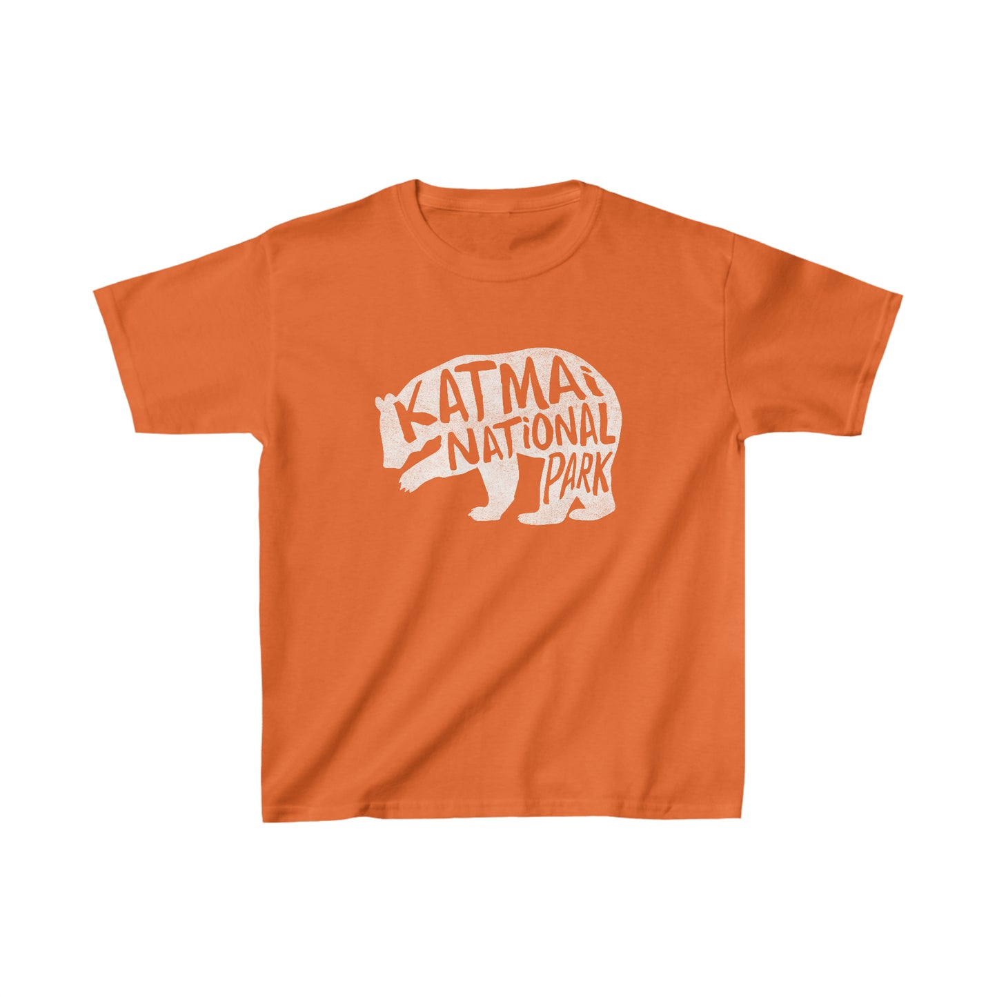 Katmai National Park Child T-Shirt - Grizzly Bear Chunky Text