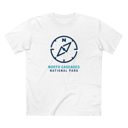 North Cascades National Park T-Shirt Compass Design