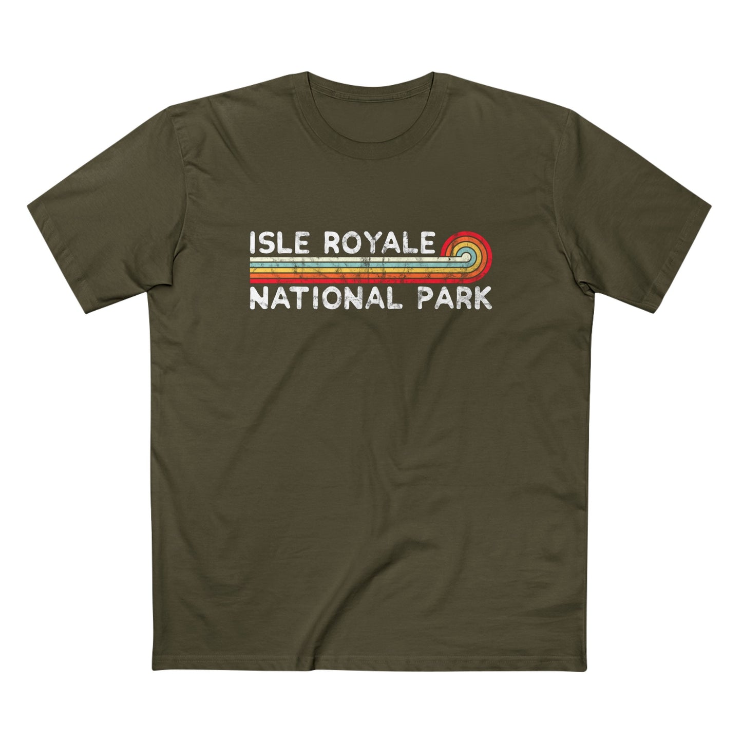Isle Royale National Park T-Shirt - Vintage Stretched Sunrise