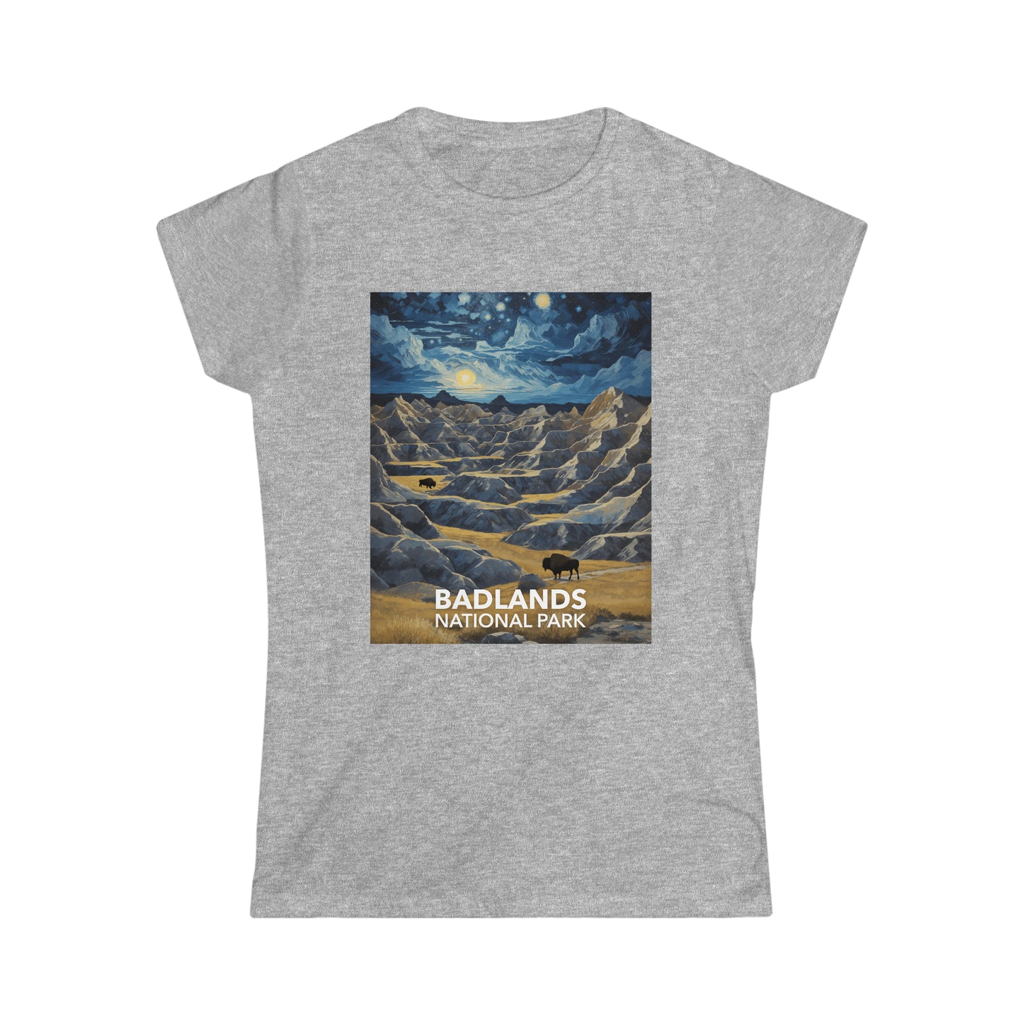 Badlands National Park T-Shirt - Women's Starry Night