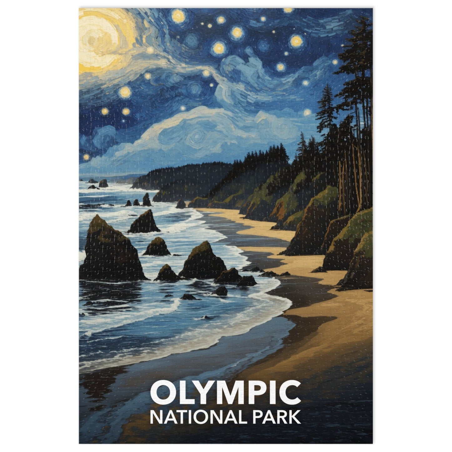 Olympic National Park Jigsaw Puzzle - The Starry Night
