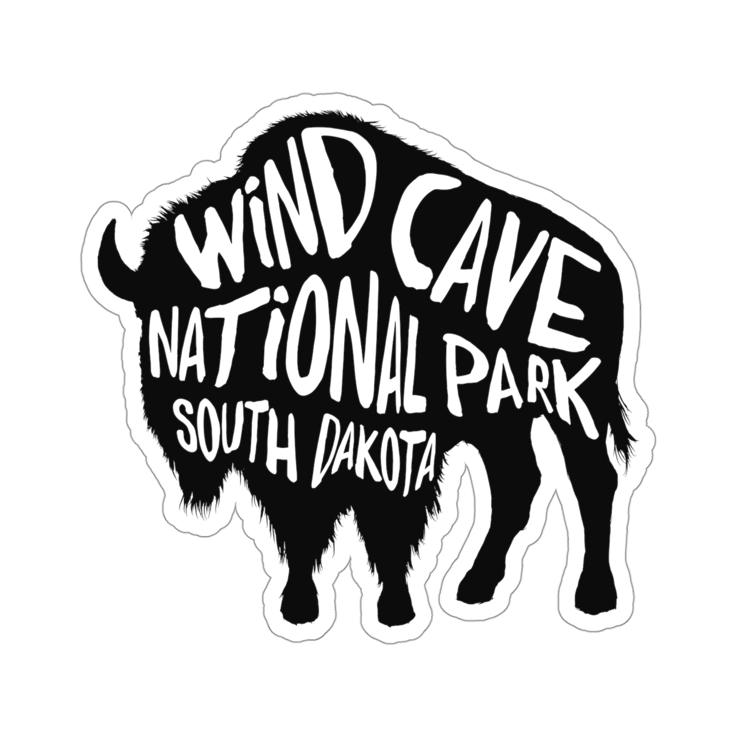 Wind Cave National Park Sticker - Bison