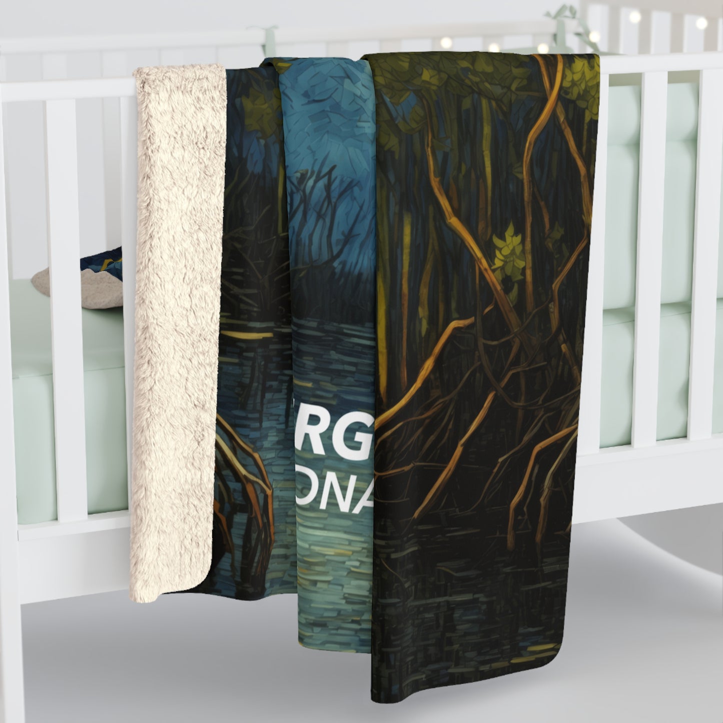 Everglades National Park Sherpa Blanket - The Starry Night