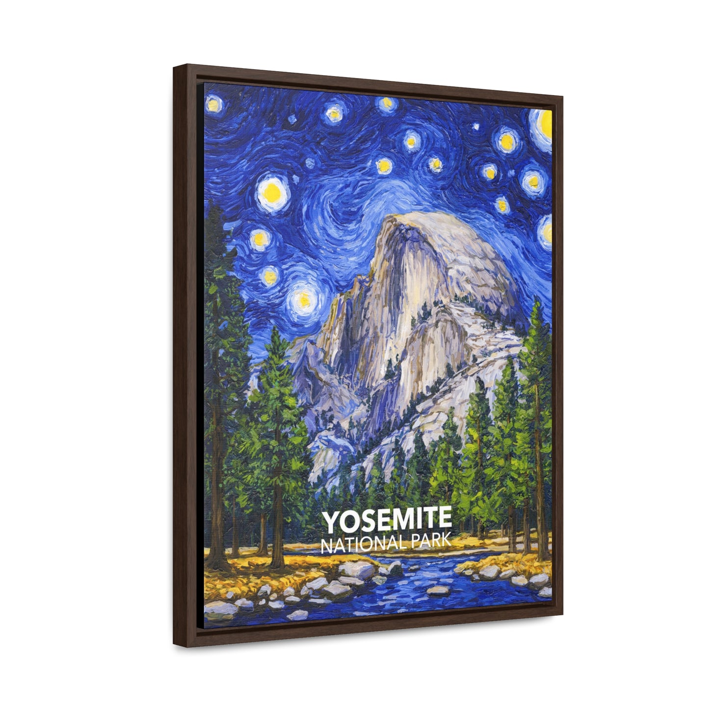 Yosemite National Park Framed Canvas - The Starry Night