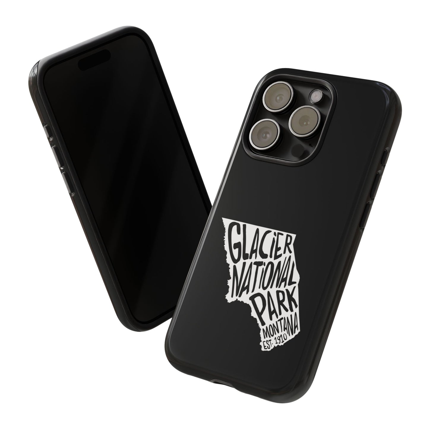 Glacier National Park Phone Case - Map Design