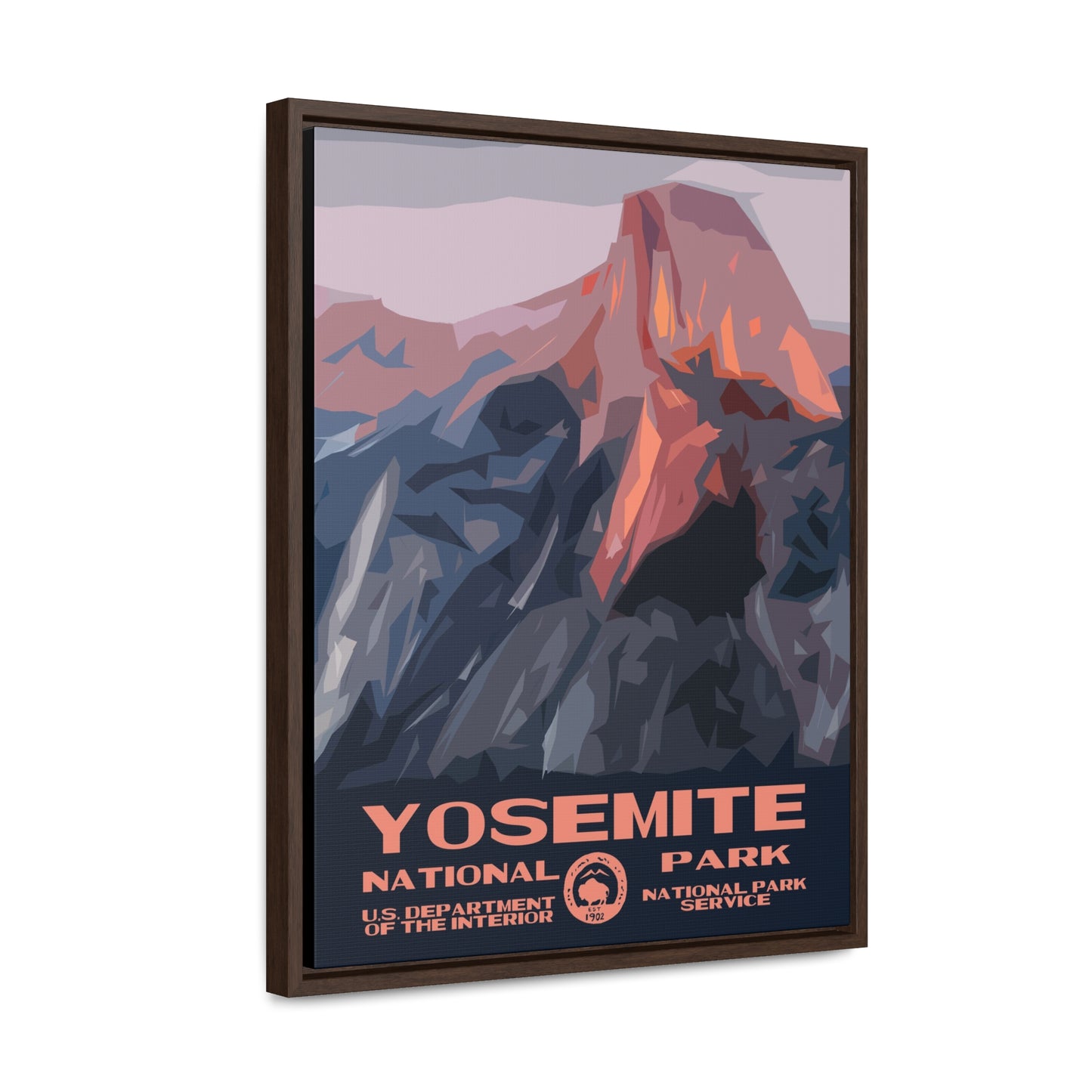 Yosemite National Park Framed Canvas - WPA Poster