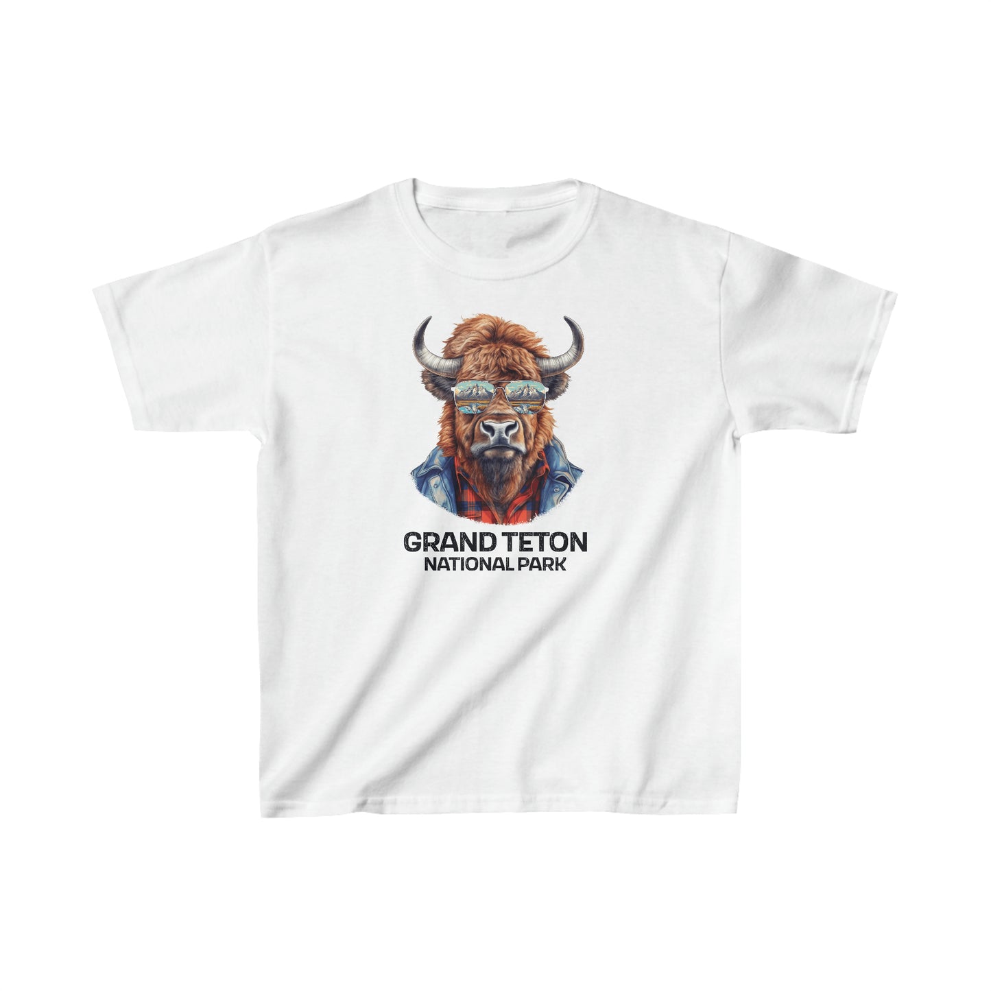 Grand Teton National Park Child T-Shirt - Cool Bison