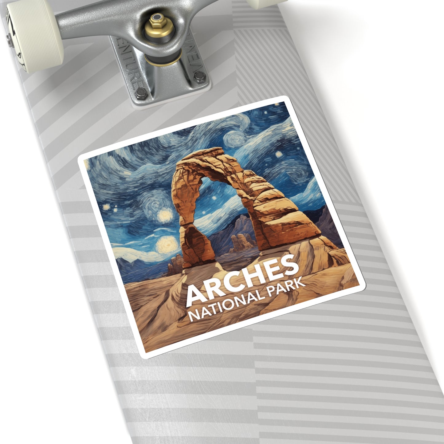 Arches National Park Sticker - The Starry Night