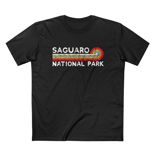 Saguaro National Park T-Shirt - Vintage Stretched Sunrise