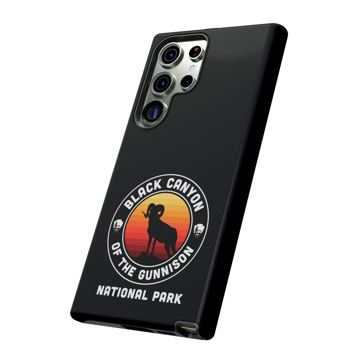 Black Canyon of the Gunnison National Park Phone Case - Round Emblem Design