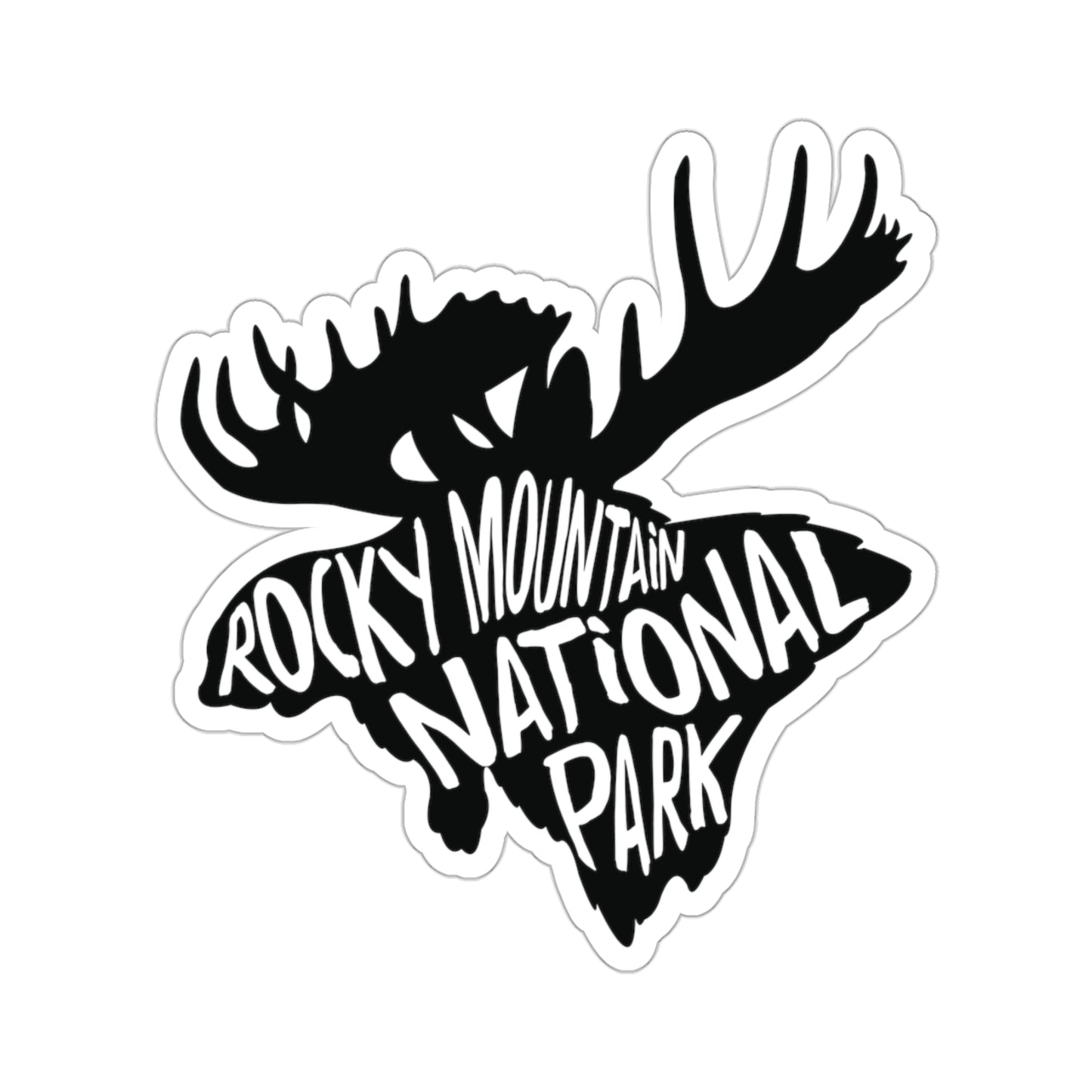 Rocky Mountain National Park Sticker - Moose