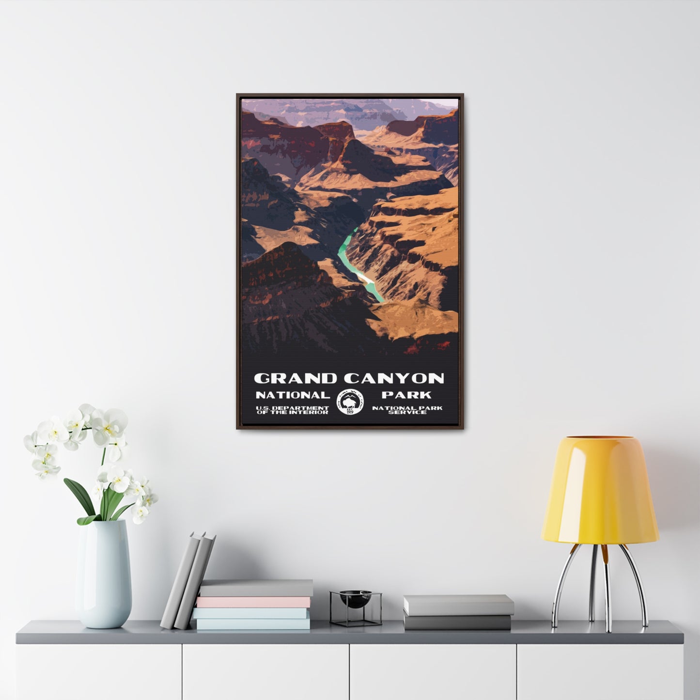Grand Canyon National Park Framed Canvas - WPA Poster