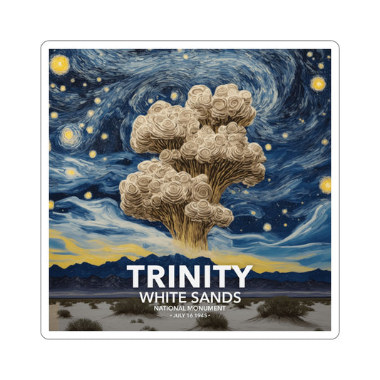 White Sands National Park Sticker - The Starry Night Trinity Test