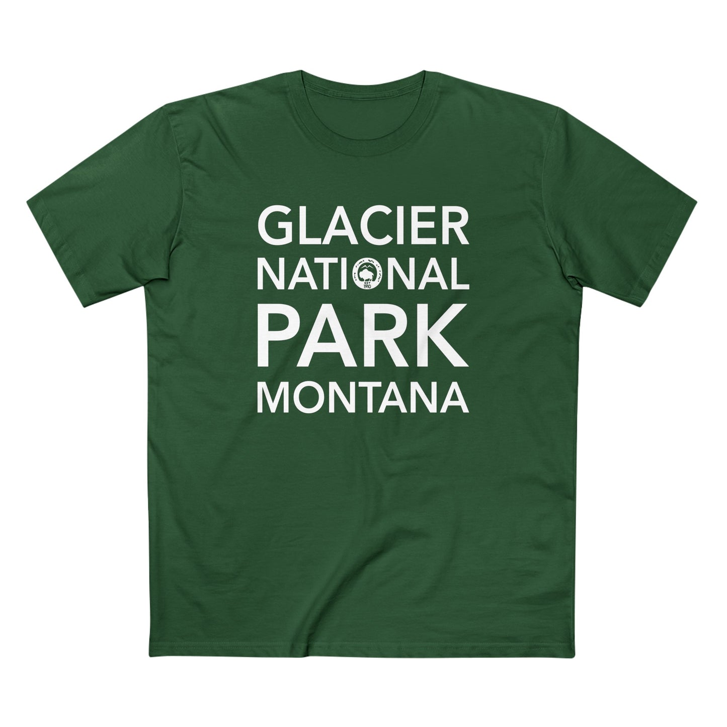 Glacier National Park T-Shirt Block Text