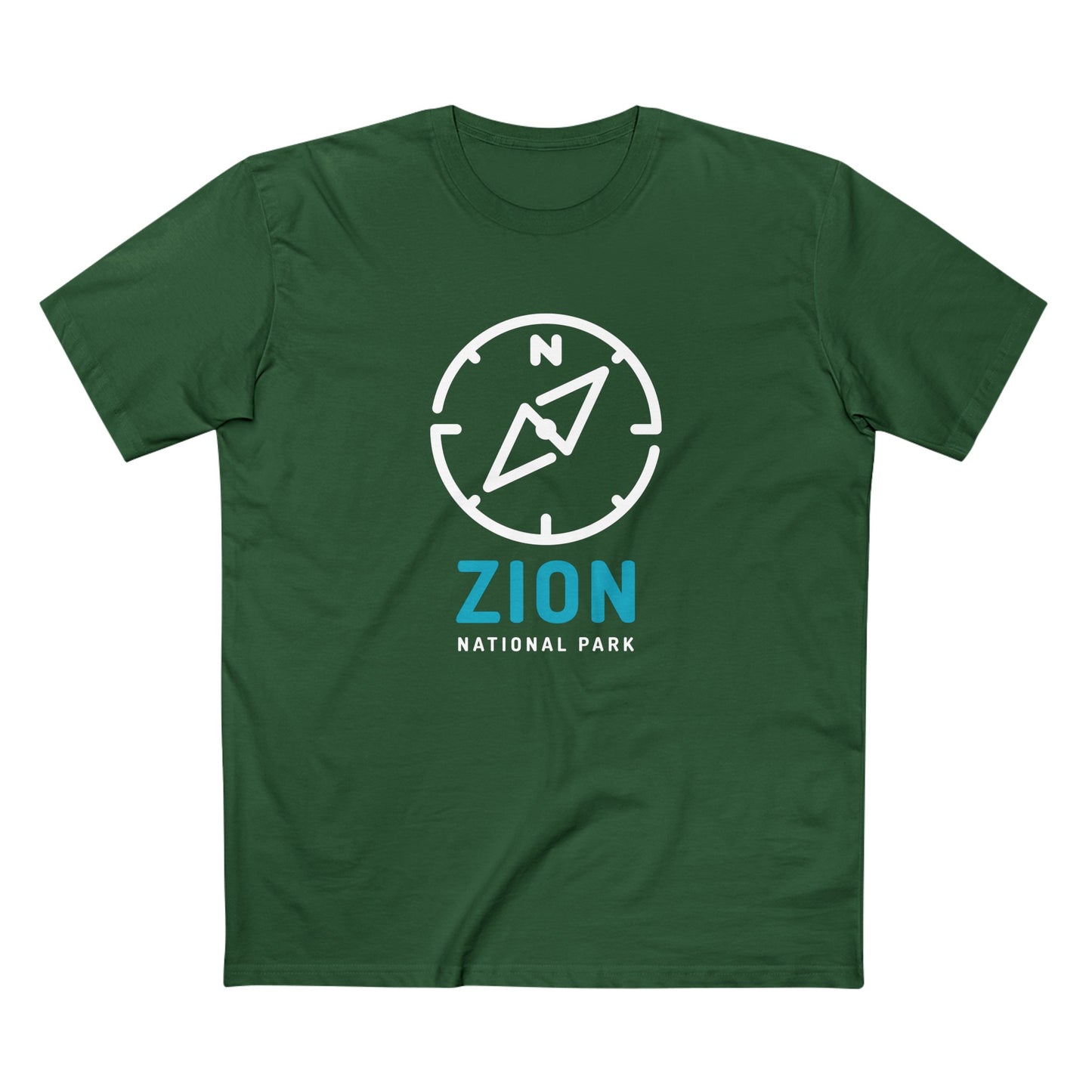 Zion National Park T-Shirt Compass Design