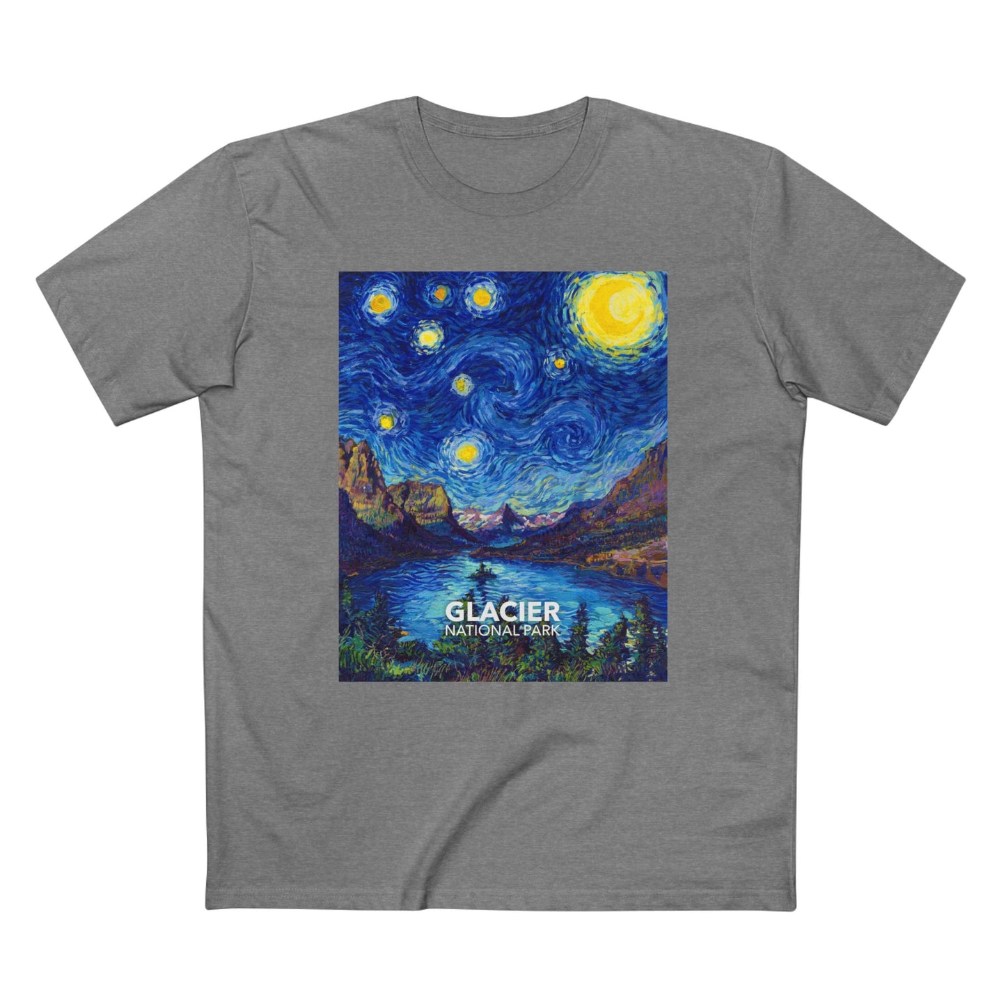 Glacier National Park T-Shirt - The Starry Night