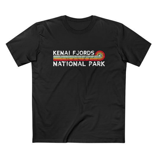 Kenai Fjords National Park T-Shirt - Vintage Stretched Sunrise