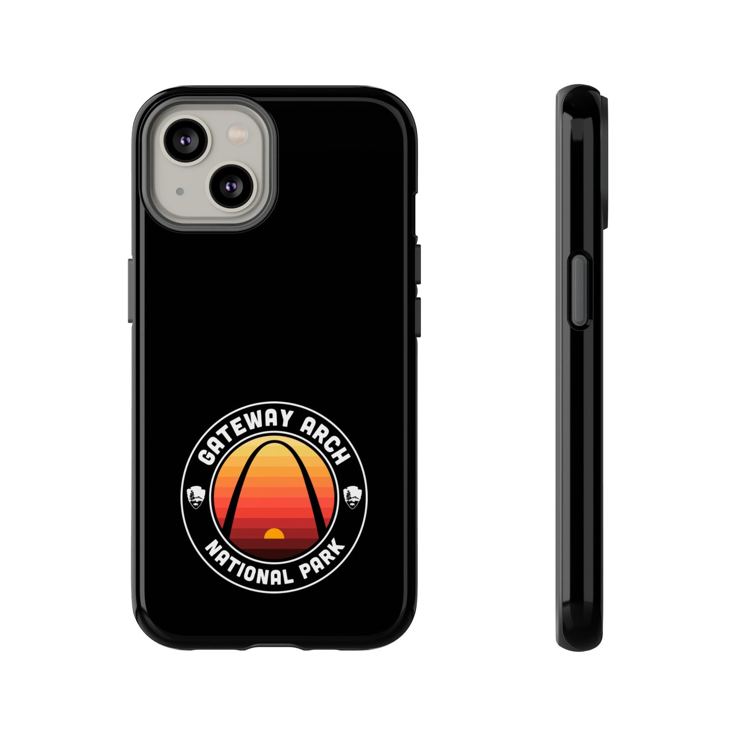 Gateway Arch National Park Phone Case - Round Emblem Design
