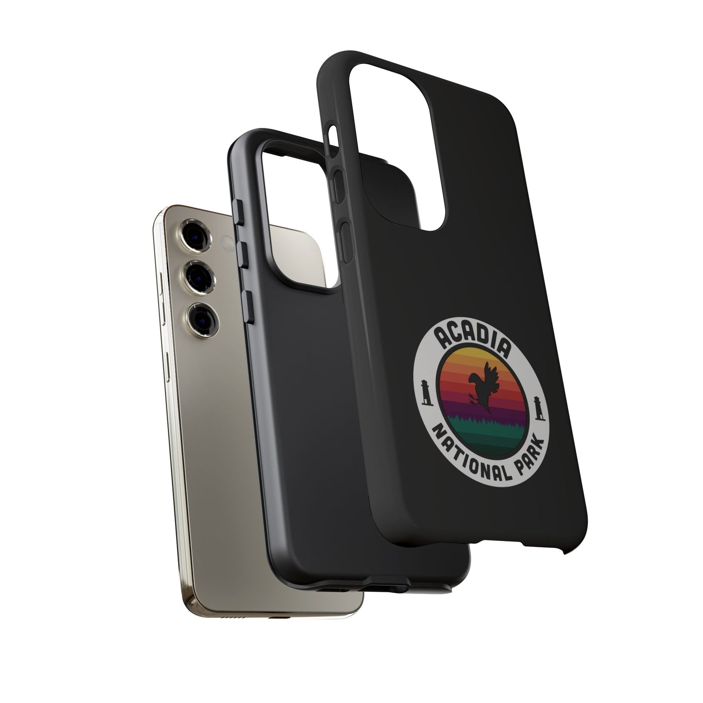 Acadia National Park Phone Case - Round Emblem Design