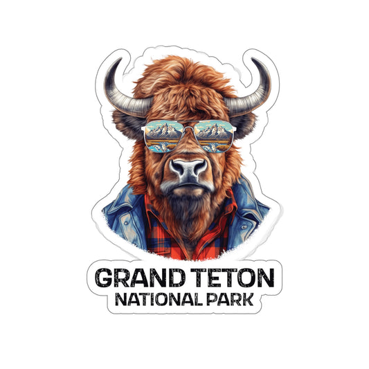 Grand Teton National Park Sticker - Bison