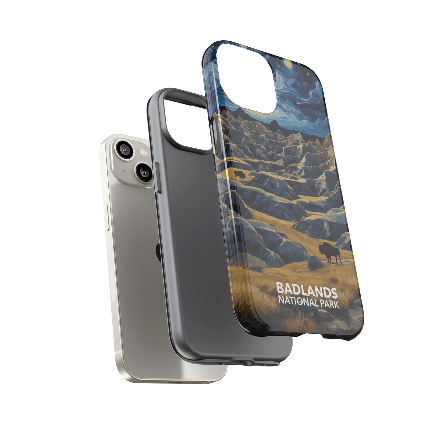 Badlands National Park Phone Case - Starry Night