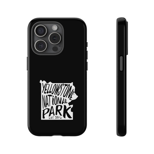 Yellowstone National Park Phone Case - Map Design
