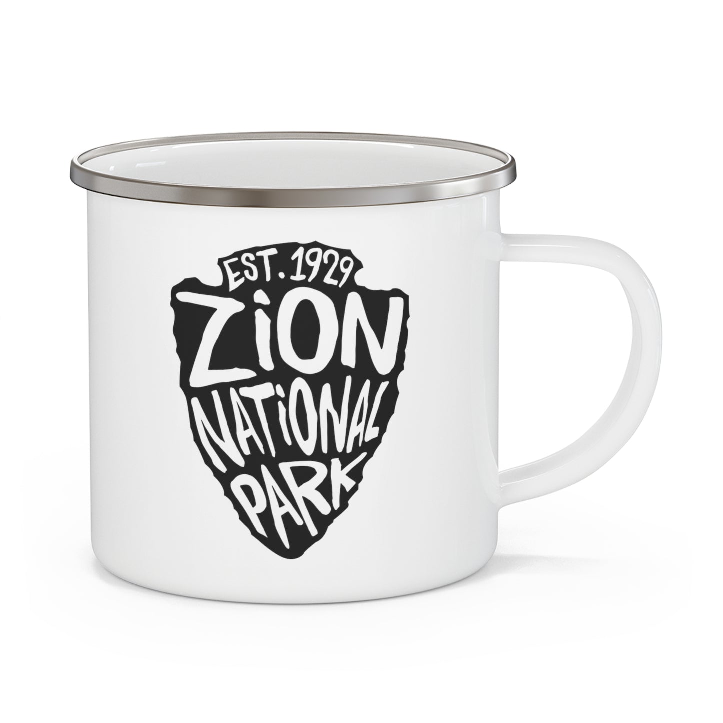 Zion National Park Enamel Camping Mug - Arrowhead