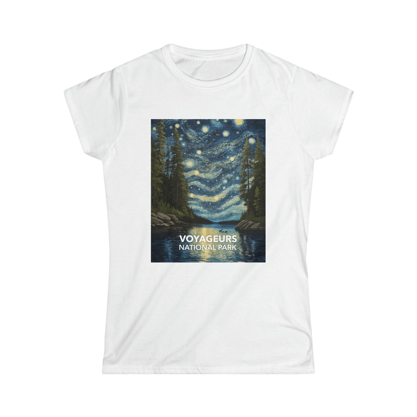 Voyageurs National Park T-Shirt - Women's Starry Night
