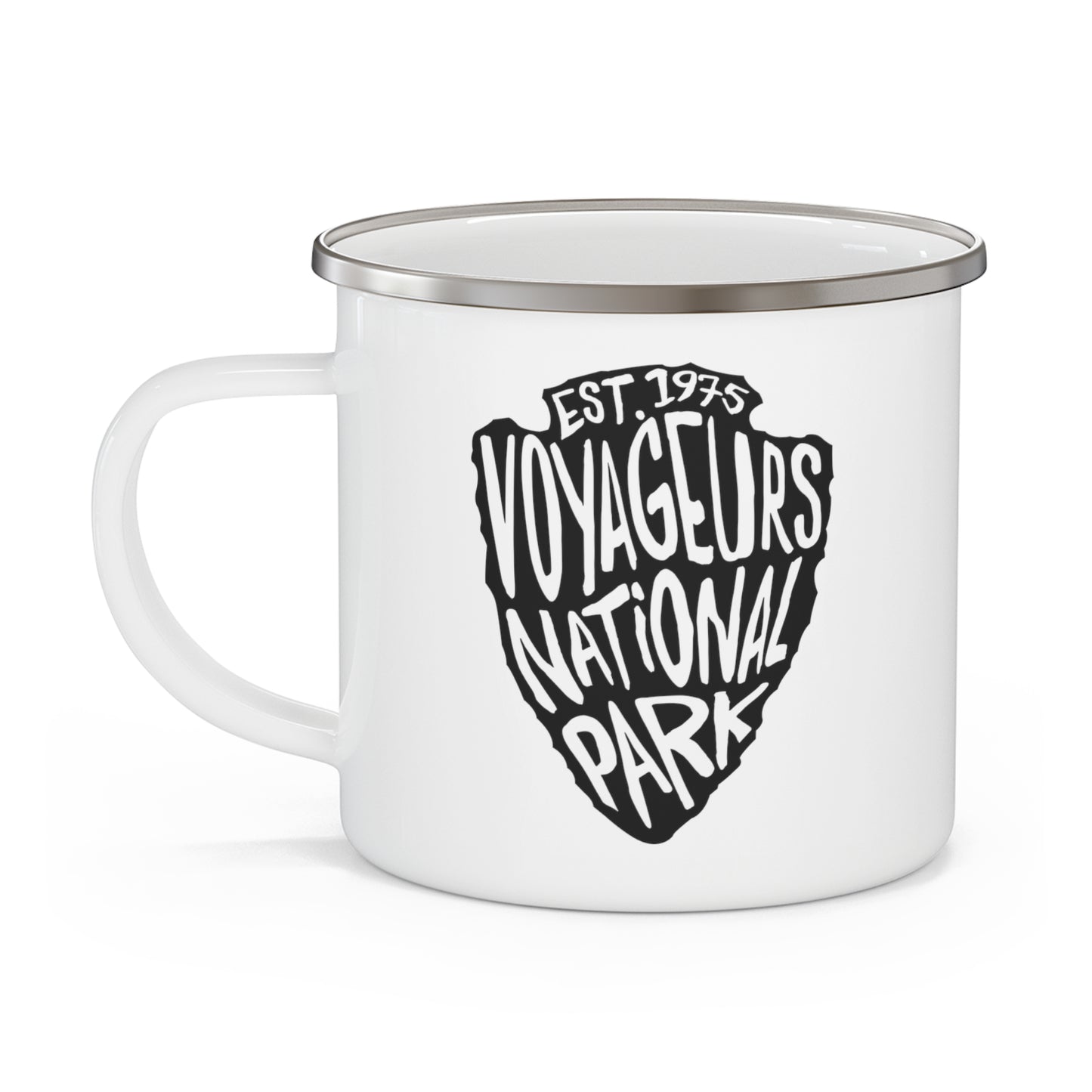 Voyageurs National Park Enamel Camping Mug - Arrowhead