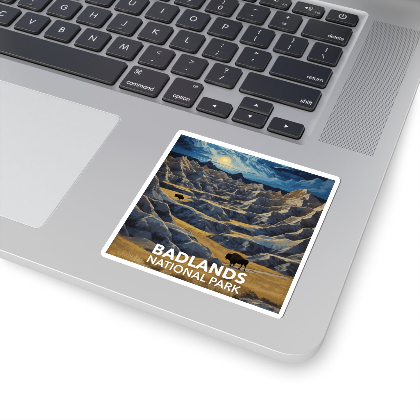 Badlands National Park Sticker - The Starry Night