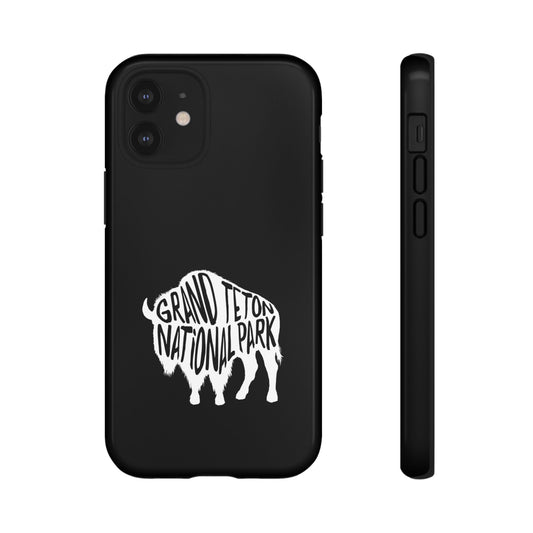 Grand Teton National Park Phone Case - Bison Design