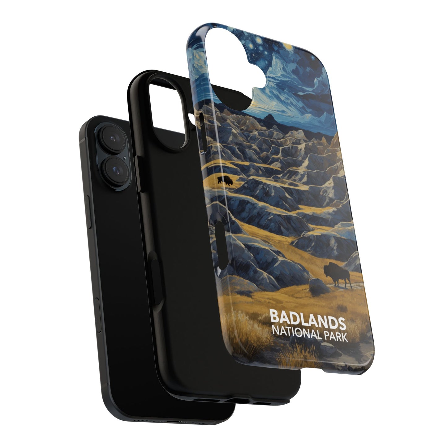 Badlands National Park Phone Case - Starry Night