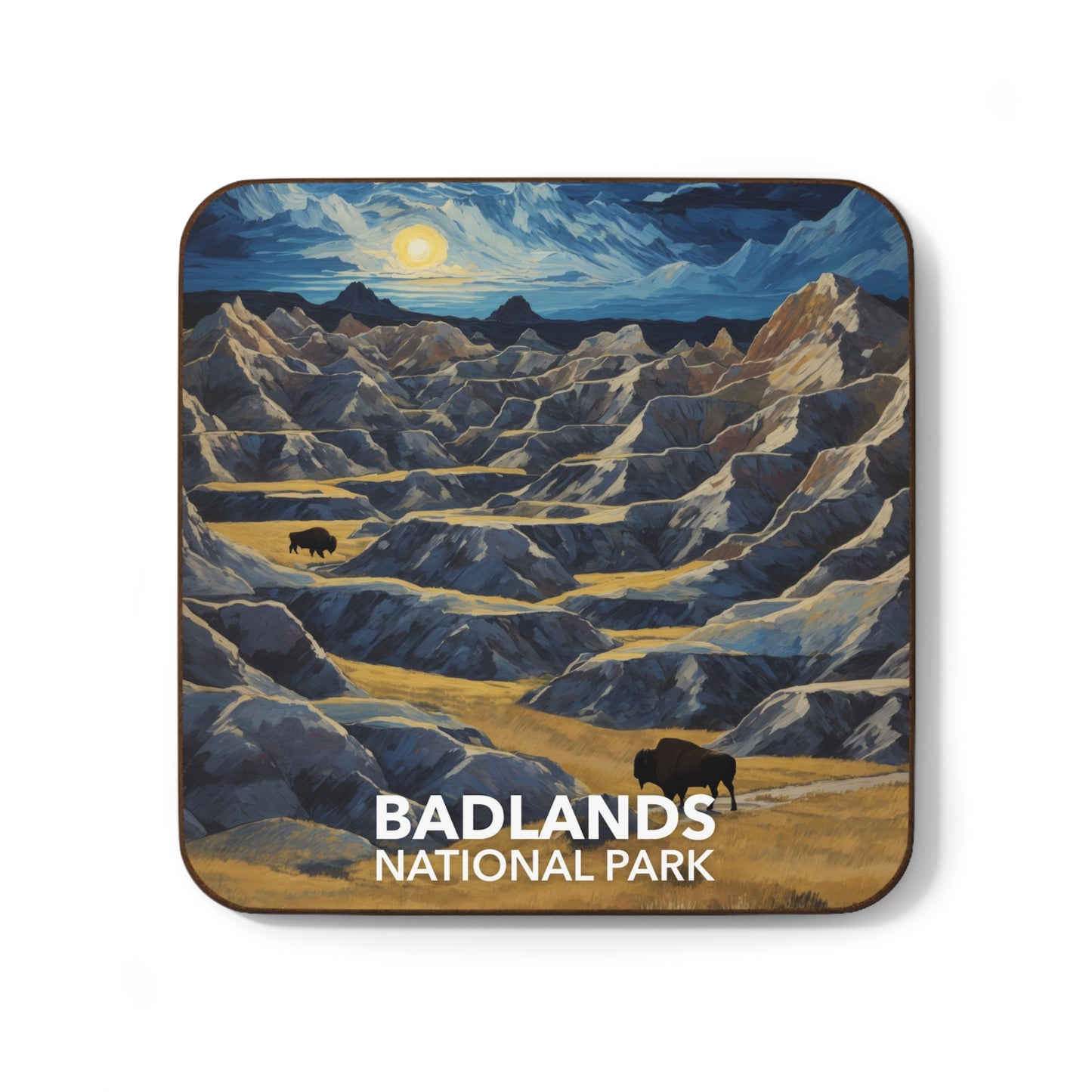Badlands National Park Coaster - The Starry Night